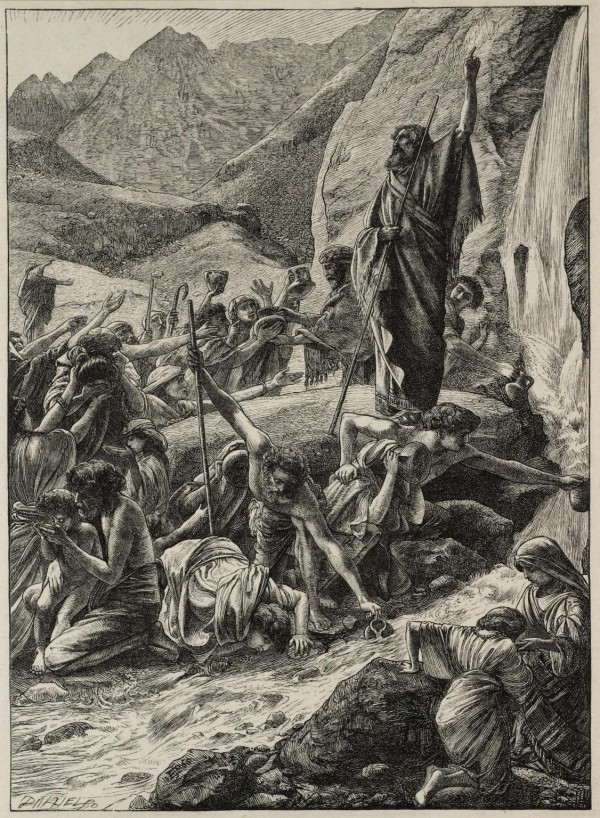 Moses strikes the rock by Edward Poynter